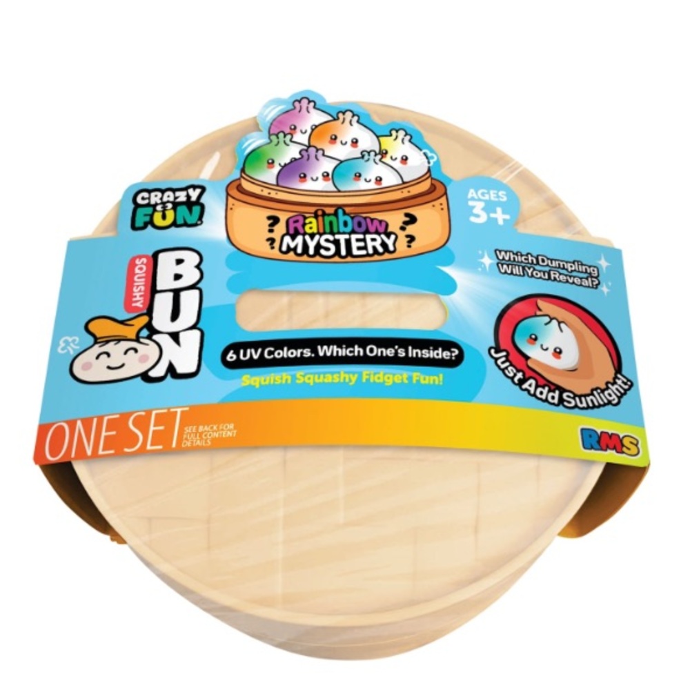 Crazy Fun® Rainbow UV Colors Mystery Squishy Bun Mystery Dumpling Set